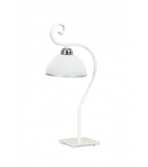 EmibigWIVARA LN1 WHITE 840/LN1 klasyczna lampka nocna szklany biały klosz dużo światła
