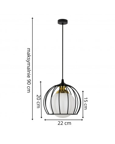 Lampex Lampa wisząca Molino 1